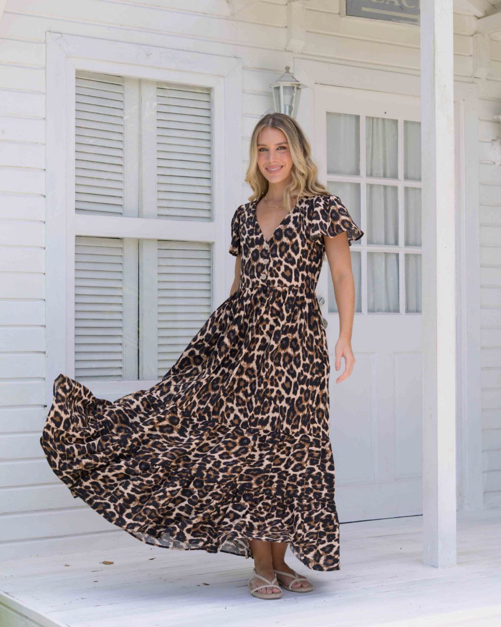 Vestido Praga Print Cafe