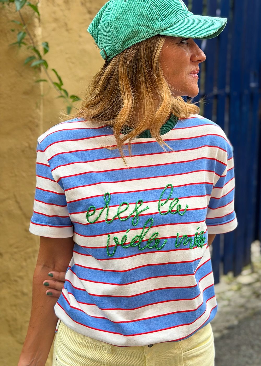 Camiseta rayas azul Lili