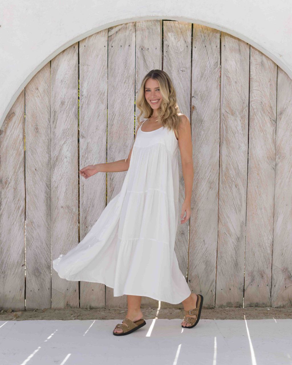 Vestido Cereza Plane Ivory