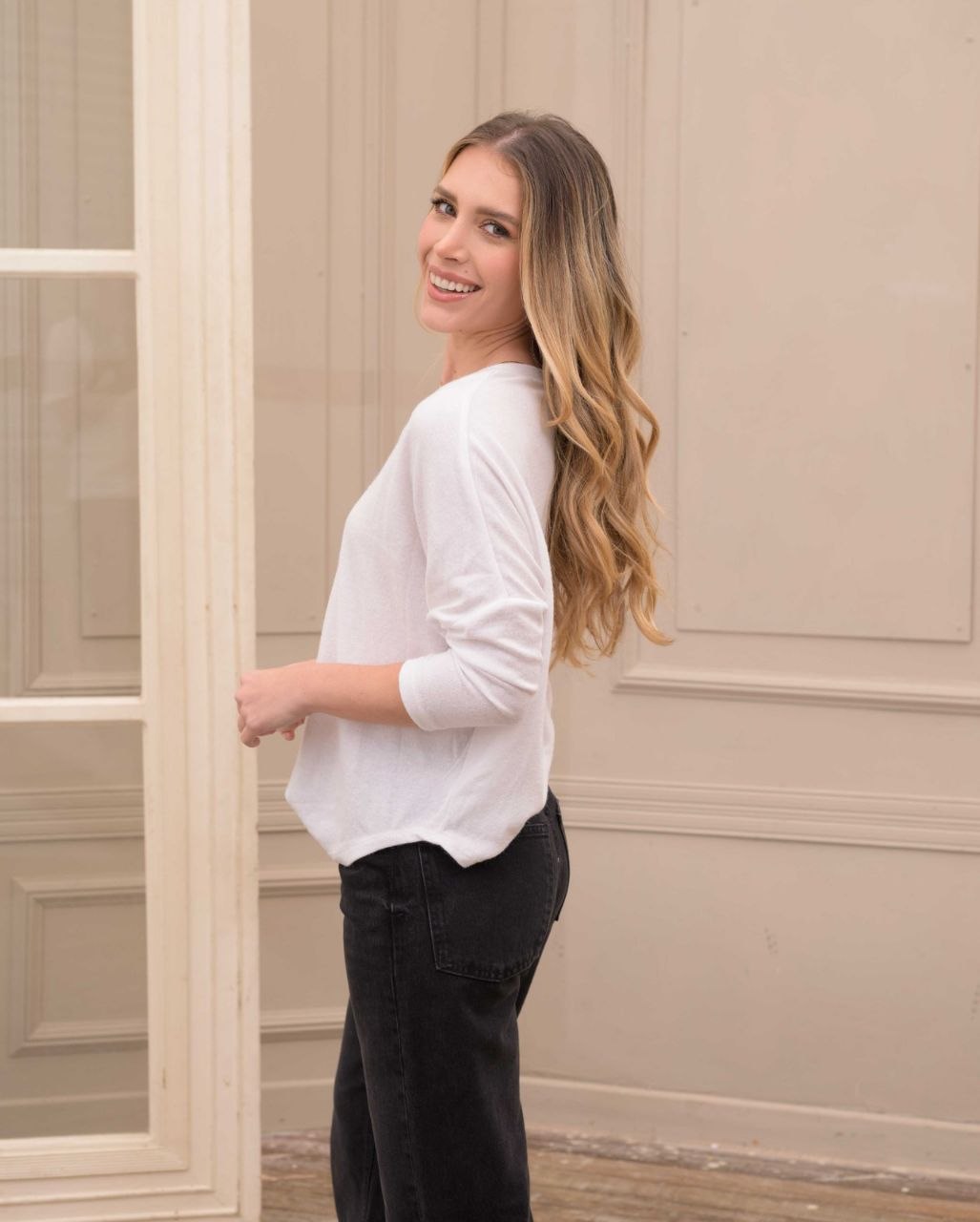 Blusa New Basic Moscu Marfil