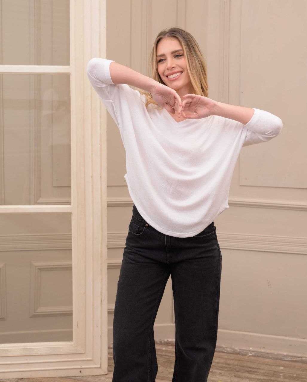 Blusa New Basic Moscu Marfil