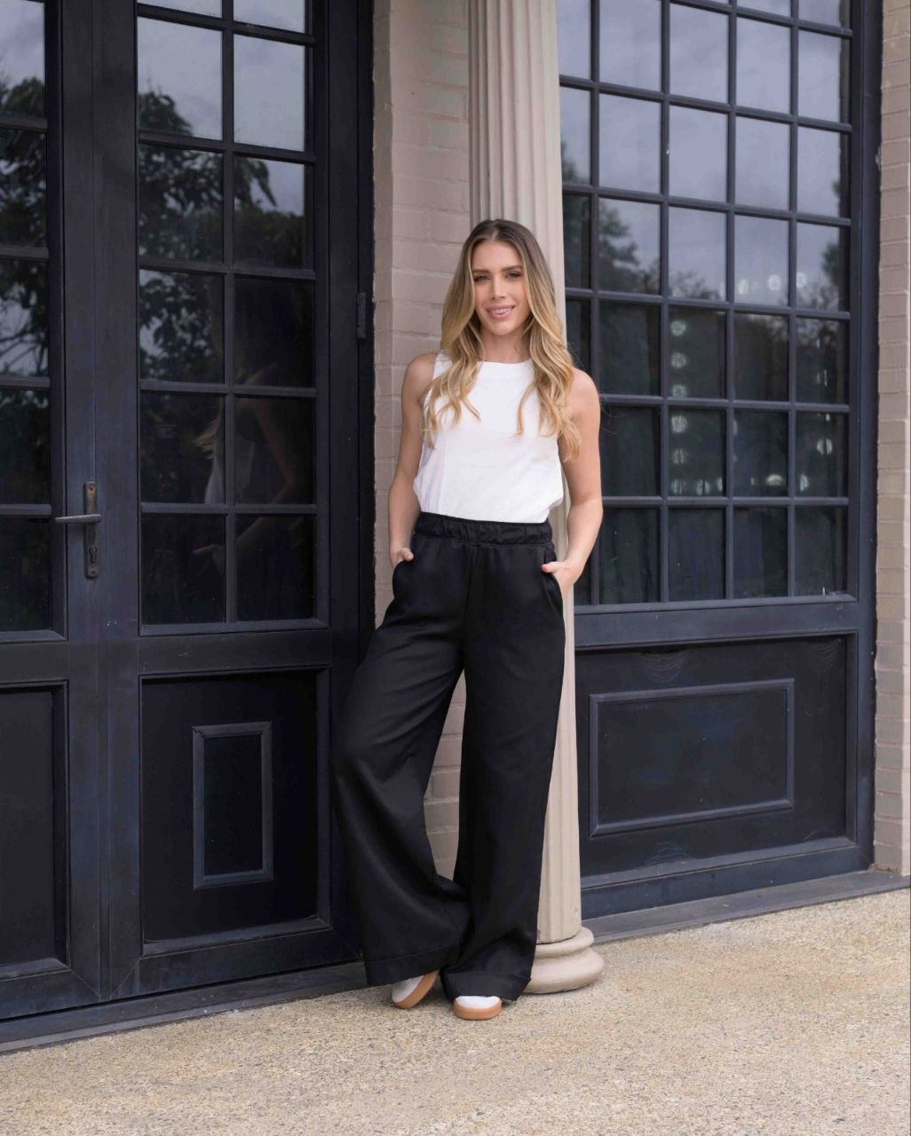 Pantalon Cande Plane Negro