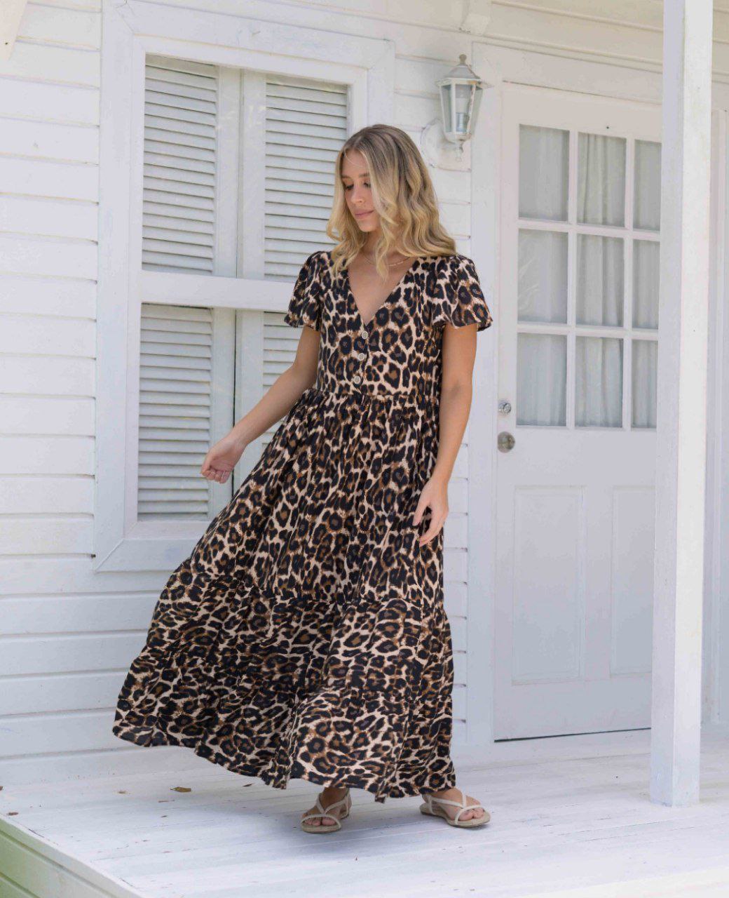 Vestido Praga Print Cafe