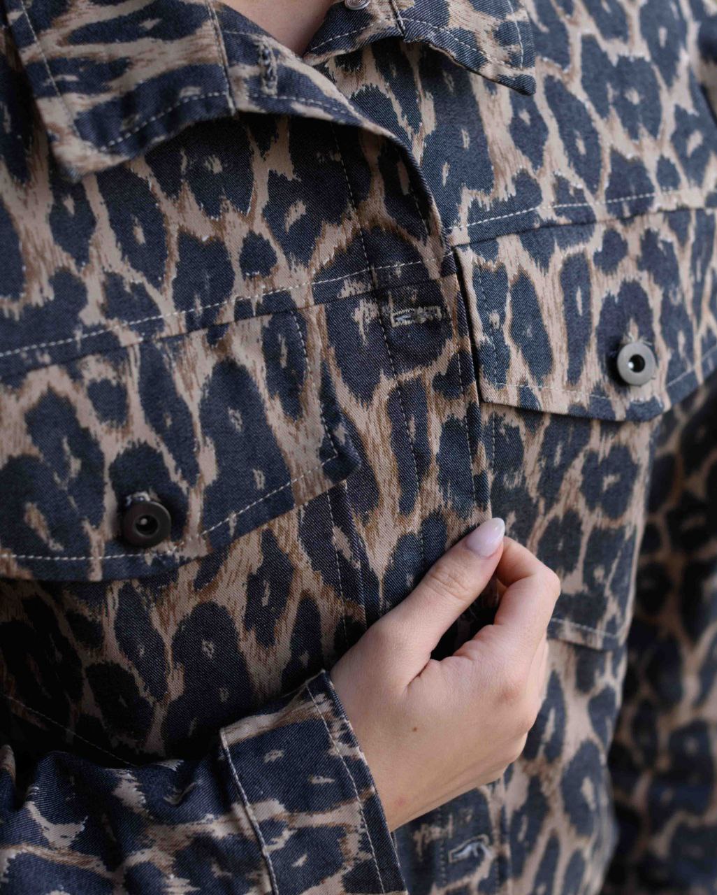 Chaquete Maia Print Cafe