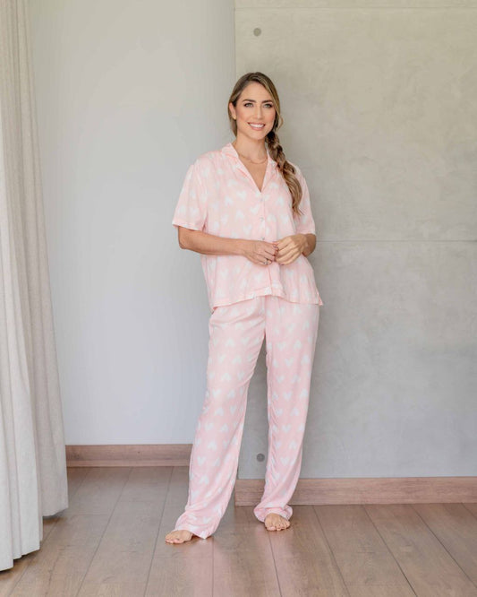 Pijama Cora Heart Pink