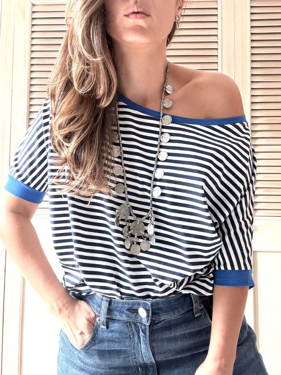 Blusa Nebraska Rayas azul