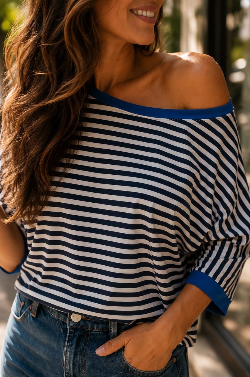 Blusa Nebraska Rayas azul