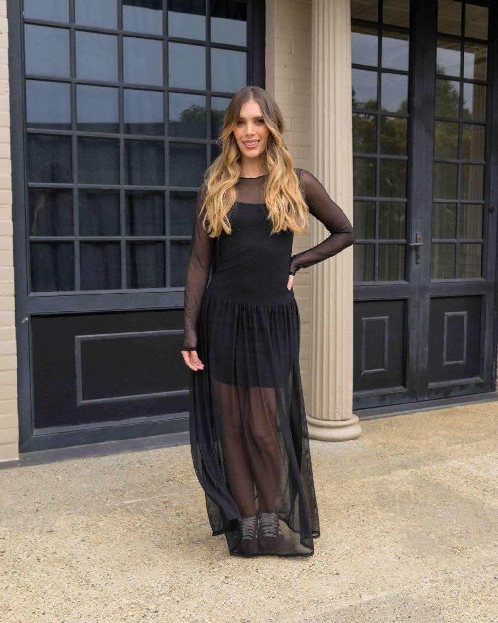 Vestido Iris Plane Balck