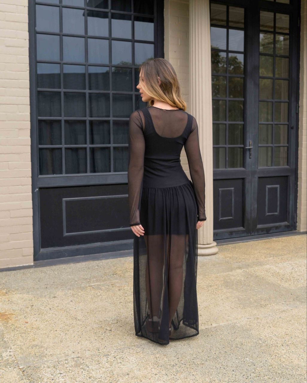 Vestido Iris Plane Balck
