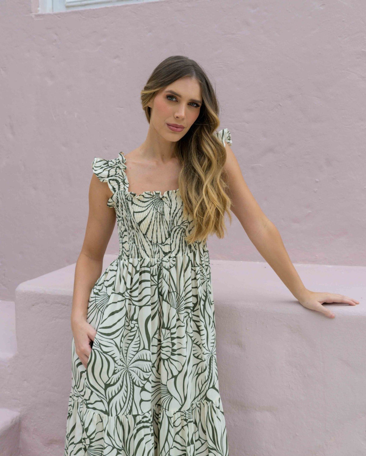 Vestido Sally Shell Verde