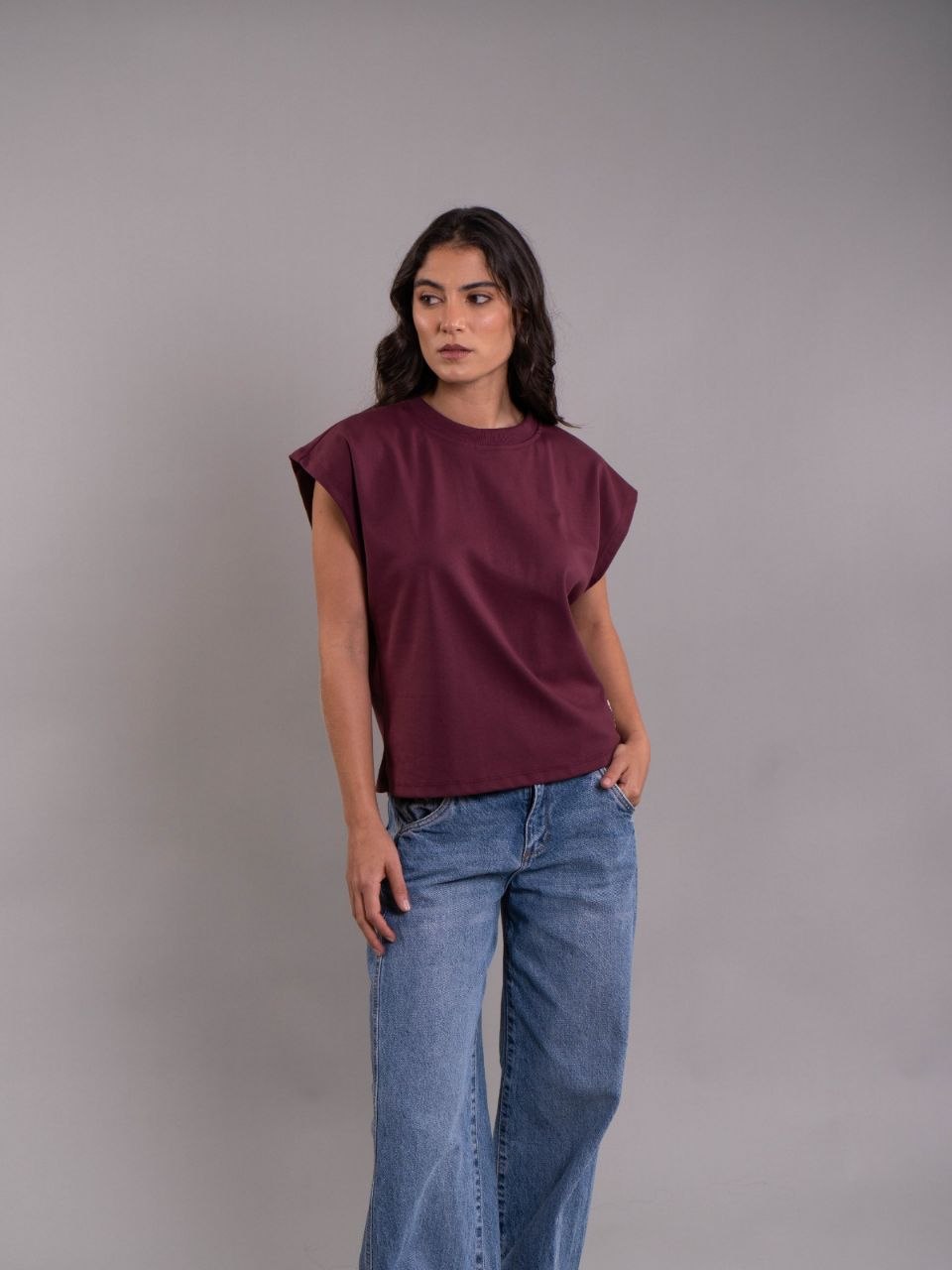Blusa Frida Acid Vino
