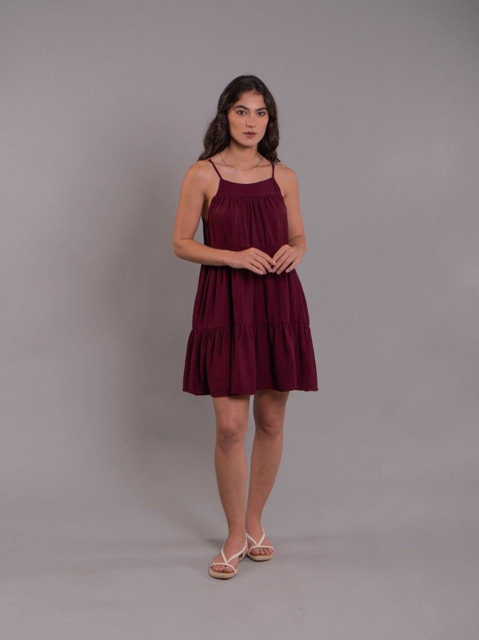 Vestido Alexa Plane Uva