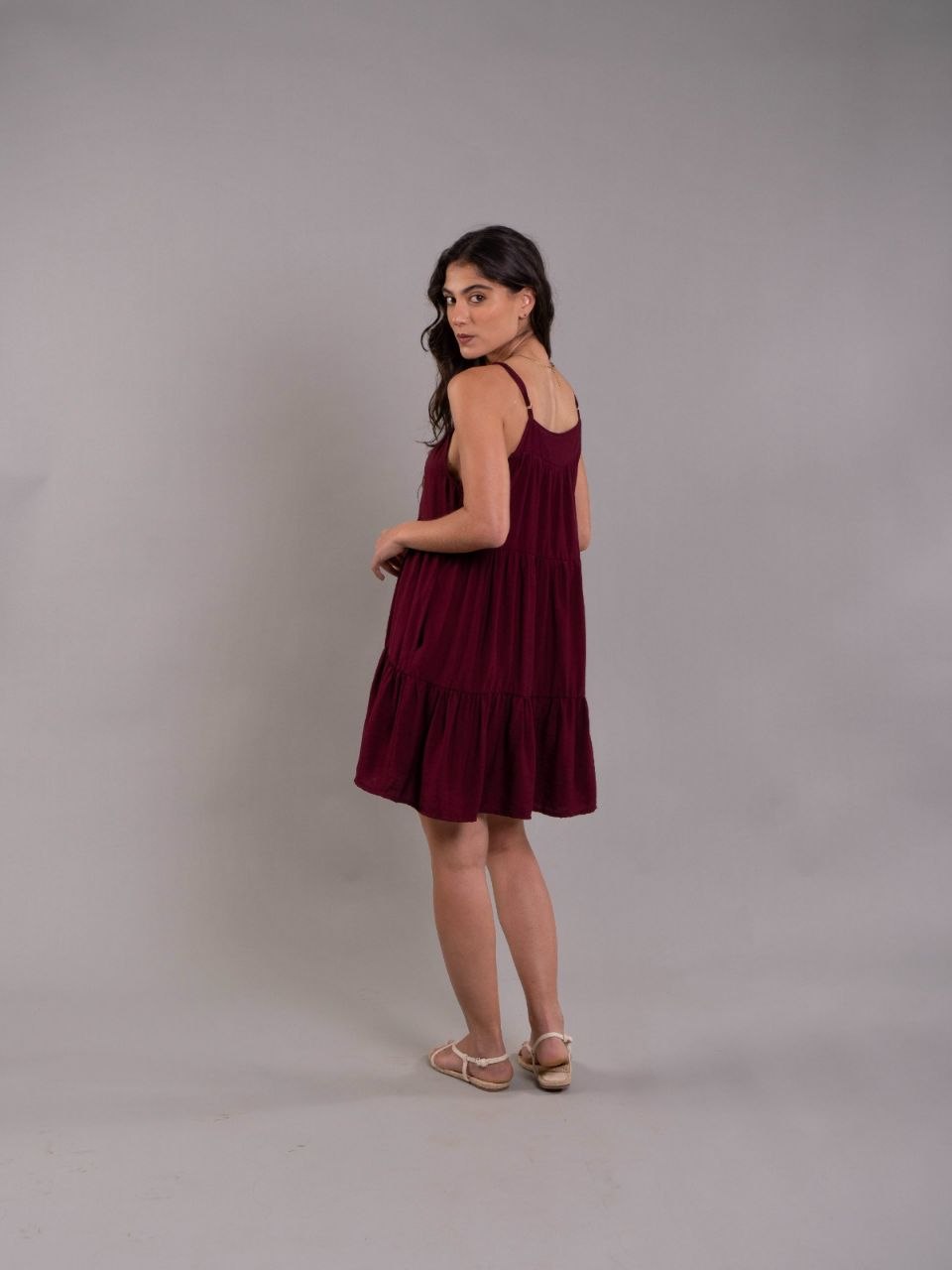 Vestido Alexa Plane Uva
