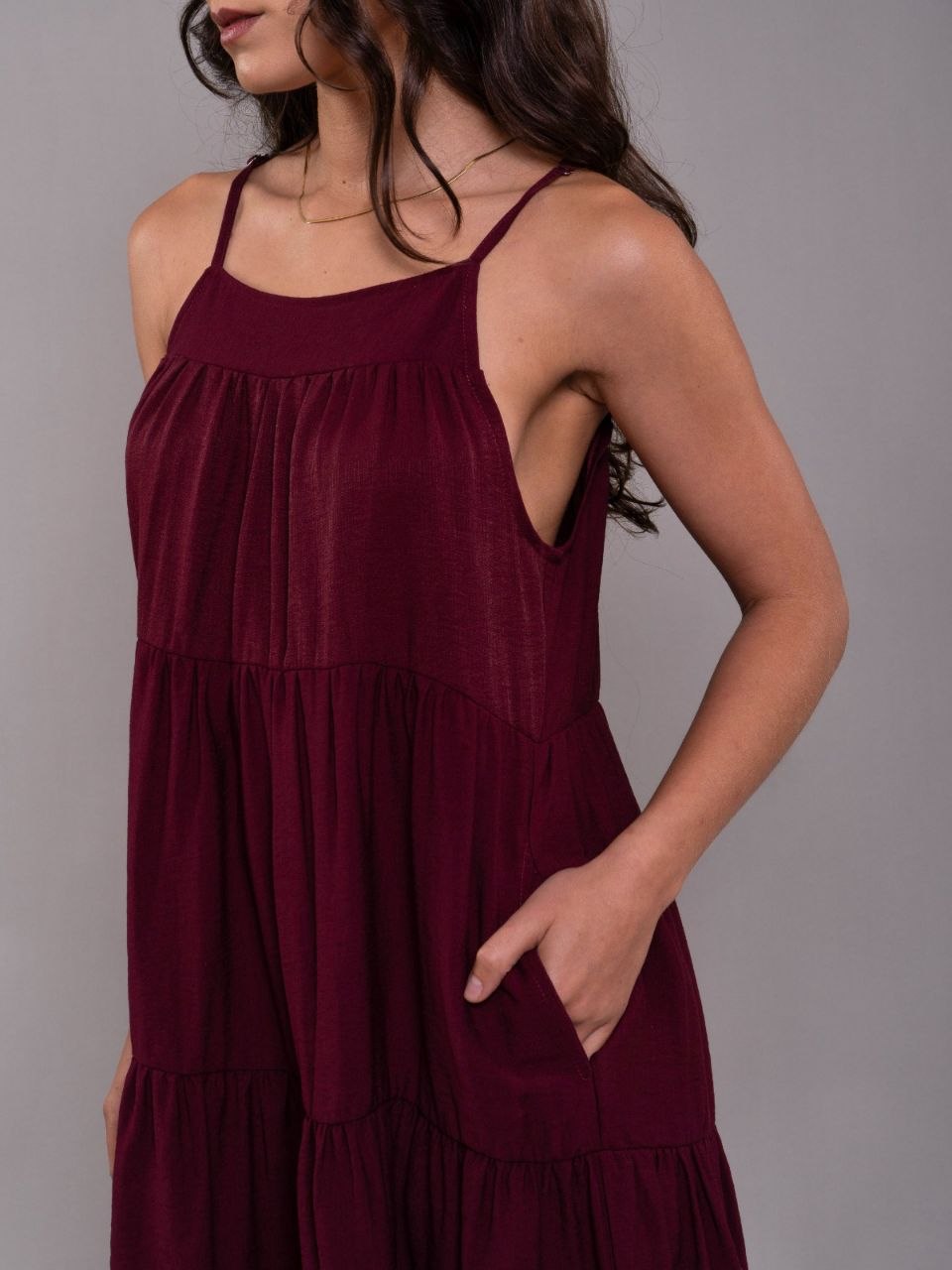 Vestido Alexa Plane Uva