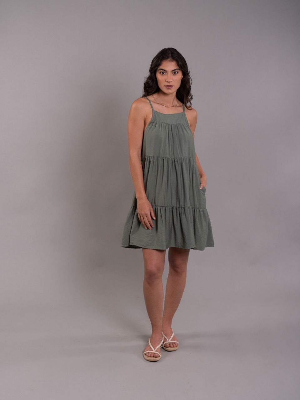 Vestido Alexa Plane Salvia