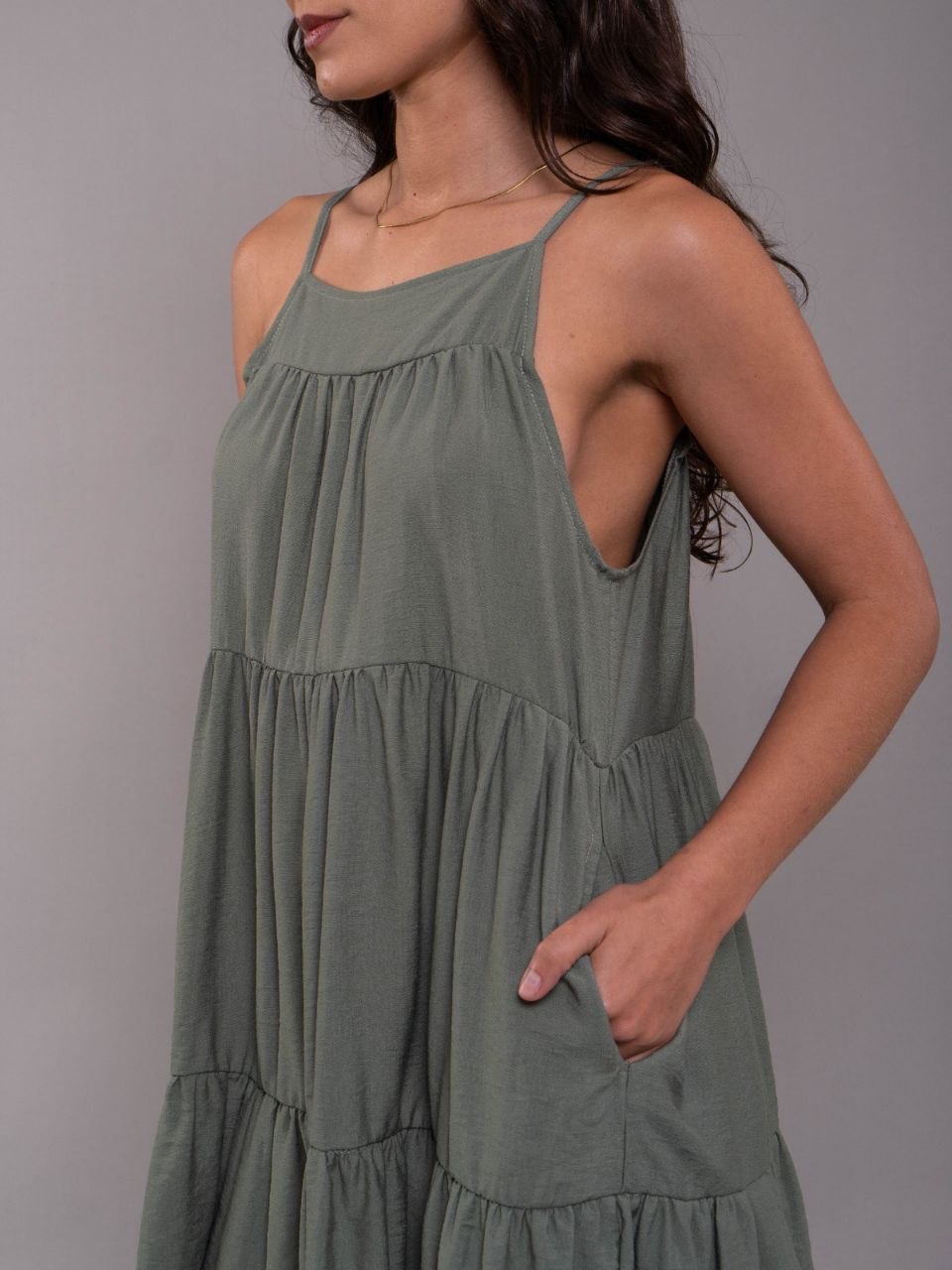 Vestido Alexa Plane Salvia
