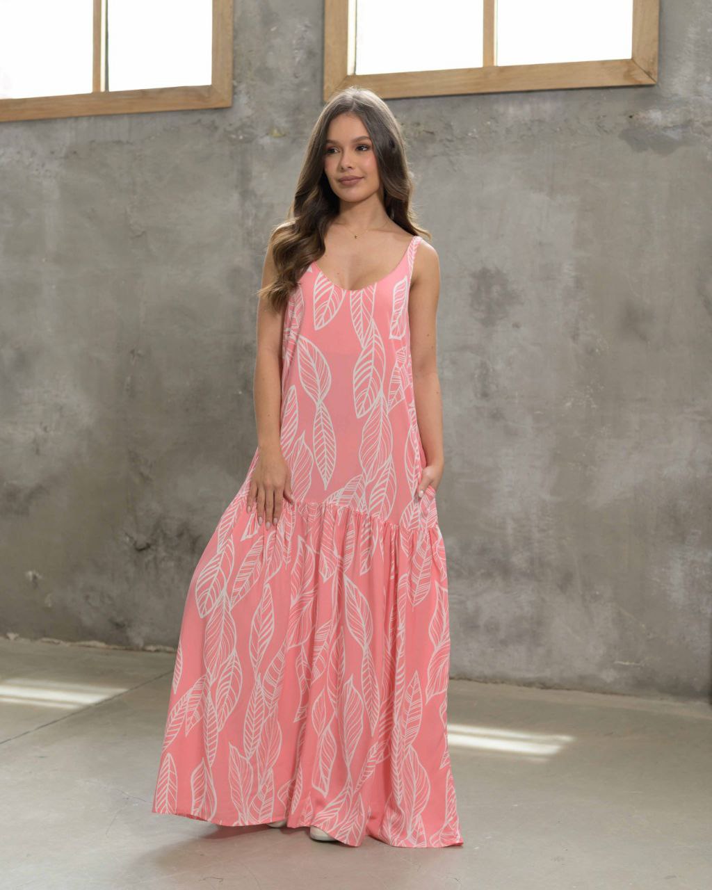 Vestido Marcia Hoja Pink