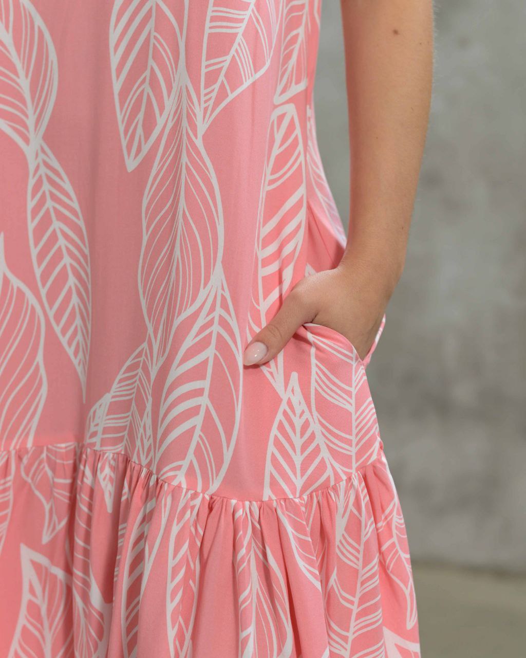 Vestido Marcia Hoja Pink