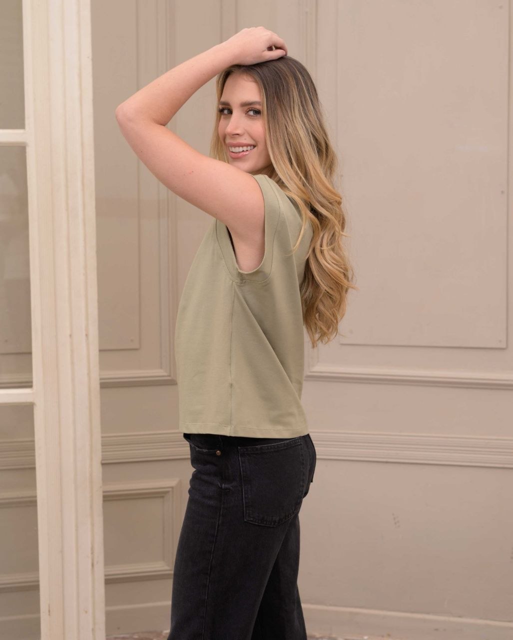 Blusa Noah Monclear Pistacho